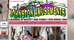 Desktop Screenshot of johnstonamusements.com